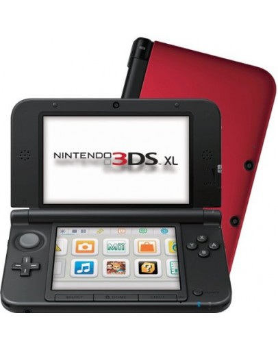 Obnovljen Nintendo 3DS XL rdeč, 128GB MicroSD + Luma odklep + 2 leti garancije