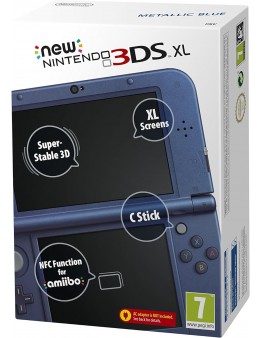 Obnovljen New Nintendo 3DS XL Metallic Blue 64GB + Luma3DS odklep + 2 leti garancije