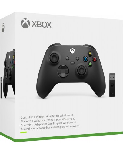 Xbox Series Brezžični Kontroler + Brezžicni Sprejemnik za Računalnik, črn
