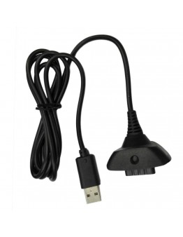 Xbox 360 Play & Charge kabel, črn