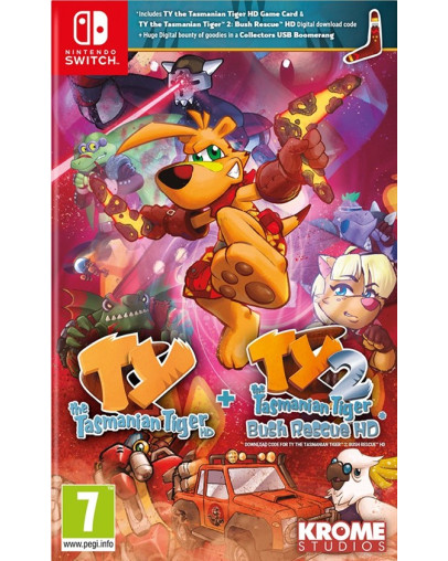 Ty the Tasmanian Tiger HD + Ty the Tasmanian Tiger 2 Bush Rescue HD (SWITCH)