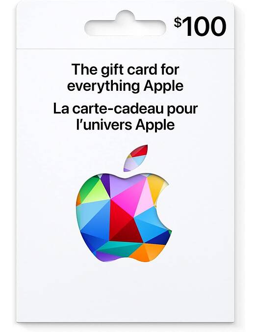 Apple iTunes darilna kartica za 100 USD - koda na papirju