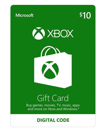 Microsoft Xbox predplačniška kartica 10 USD (Xbox Live Gift Card)