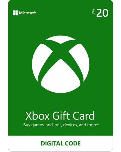 Microsoft Xbox predplačniška kartica 20 GBP (Xbox Live Gift Card)