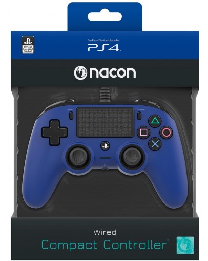 NACON PS4 Žični kontroler, moder