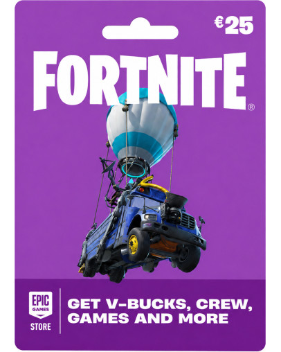 Fortnite darilna kartica za 25 EUR za PS5 & PS4 & SWITCH & PC