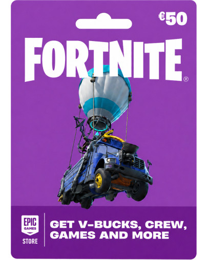 Fortnite darilna kartica za 50 EUR za PS5 & PS4 & SWITCH & PC