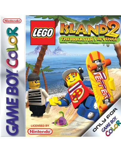 LEGO Island 2 The Bricksters Revenge - igra v nemščini brez ovitka (GBC) - rabljeno