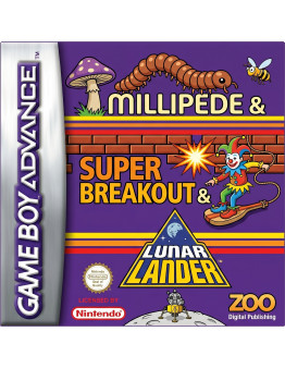Millipede & Super Breakout & Lunar Lander - igra v nemščini (GBA) - rabljeno