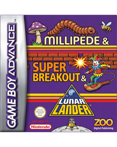 Millipede & Super Breakout & Lunar Lander - igra v nemščini (GBA) - rabljeno