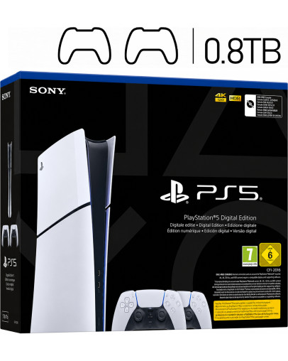 Sony PlayStation 5 825GB Digital z dvema kontrolerjema