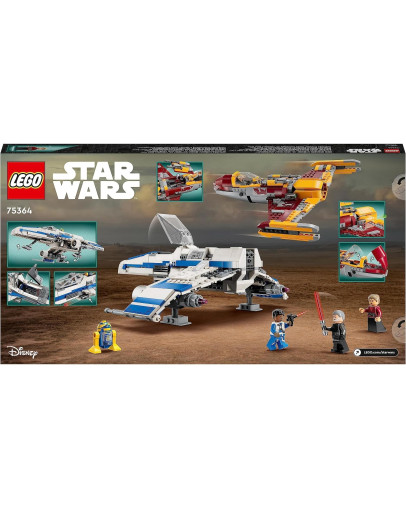 LEGO Star Wars E-Wing Nove republike proti zvezdnemu lovcu Shin Hati številka 75364