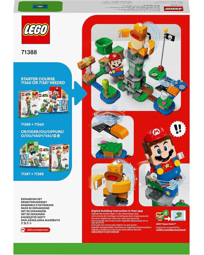 LEGO Super Mario Podirajoči se stolp šefa Sumo Broja razširitveni komplet številka 71388