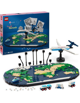 LEGO Družinski potovalni trenutki Zemljevid sveta številka 41838