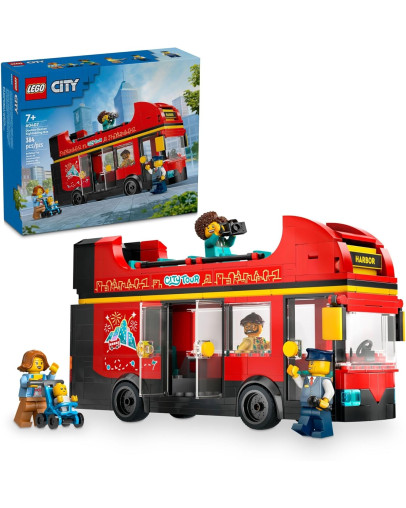 LEGO City Rdeči dvonadstropni turistični avtobus številka 60407