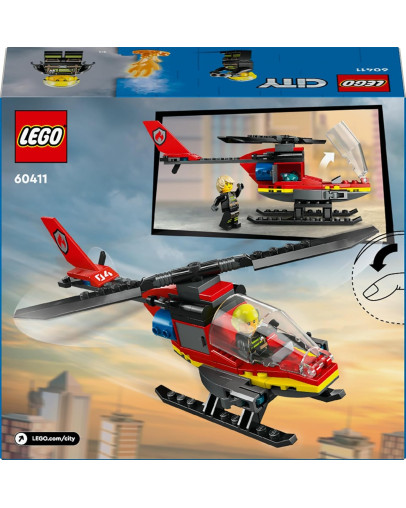 LEGO City Gasilski reševalni helikopter številka 60411