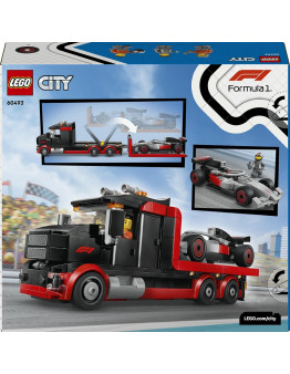 LEGO City F1 Razstavni tovornjak z dirkalnikom Audi F1 številka 60493