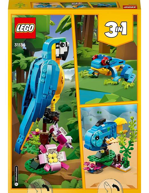 LEGO Creator 3 v 1 Eksotična papiga številka 31136