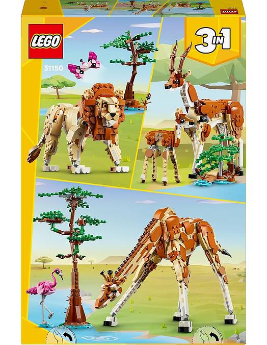 LEGO Creator 3 v 1 Divje safari živali številka 31150