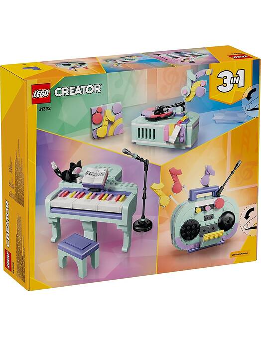 LEGO Creator 3 v 1 Glasbeni dekor klavir z mačko številka 31392