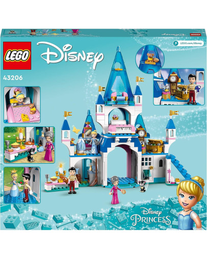 LEGO Disney Princess Grad Pepelke in princa na belem konju številka 43206