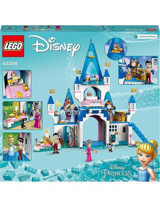 LEGO Disney Princess Grad Pepelke in princa na belem konju številka 43206