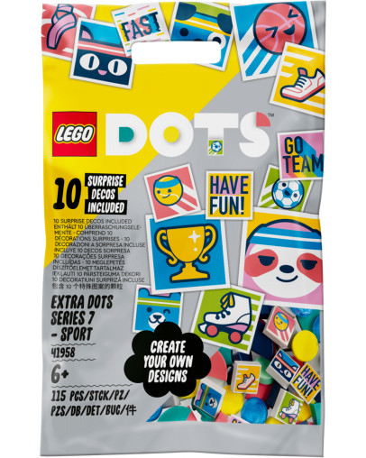 LEGO DOTS Dodatki DOTS serija 7 Šport številka 41958