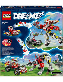 LEGO DREAMZzz Cooperjev robot tiger in Zerov Hot Rod avto številka 71497