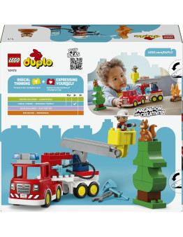 LEGO DUPLO Gasilski avto s cevjo in gasilcem številka 10473