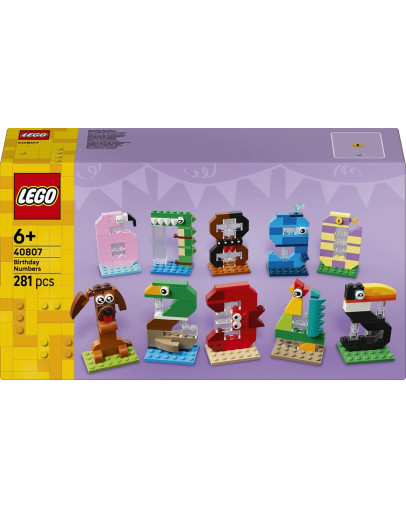 LEGO Rojstnodnevne številke številka 40807