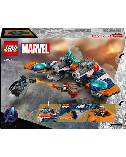 LEGO Marvel Rocketov Warbird proti Ronanu številka 76278