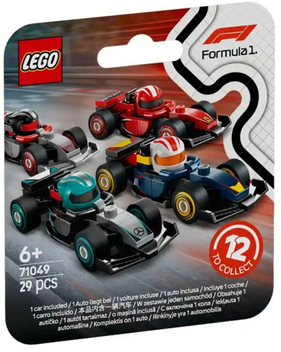 LEGO F1 Zbirateljski dirkalniki Skrivnostna škatla številka 71049