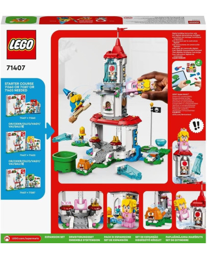 LEGO Super Mario Obleka Cat Peach in zamrznjeni stolp razširitveni komplet številka 71407