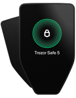 Trezor Safe 5 USB-C črna strojna denarnica za Bitcoin in druge kriptovalute