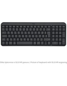 Logitech K250 Bluetooth brezžična tipkovnica s slovenskimi tipkami