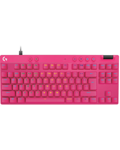 Logitech G PRO X TKL Rapid magenta žična mehanska igralna tipkovnica s slovenskimi tipkami