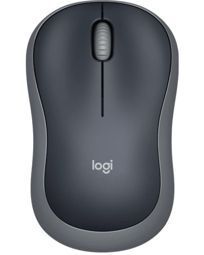 Logitech M185 siva brezžična optična miška