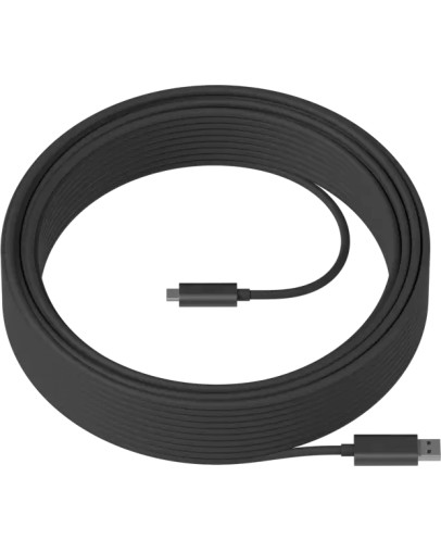 Logitech Strong Cable USB 3.2 Gen2 grafiten aktivni optični kabel 45m