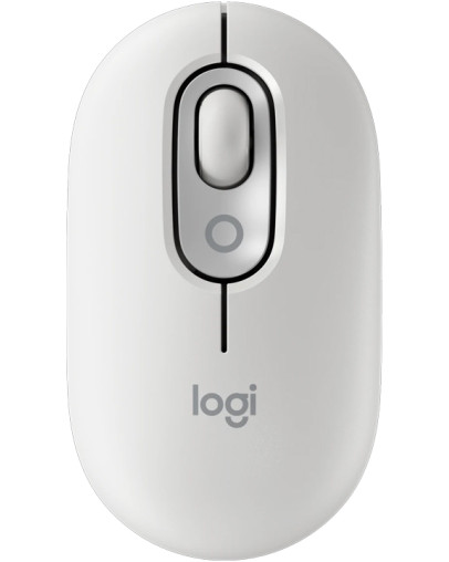 Logitech POP Mouse bela brezžična miška