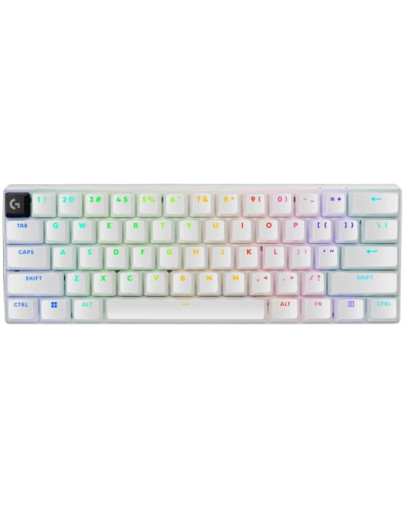 Logitech PRO X 60 LIGHTSPEED Tactile bela brezžična igralna tipkovnica s slovenskimi tipkami