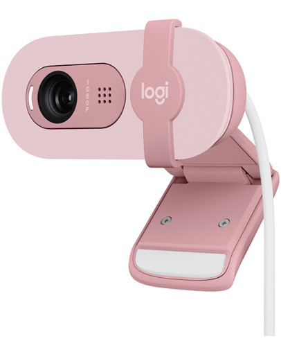 Logitech Brio 100 roza žična spletna kamera