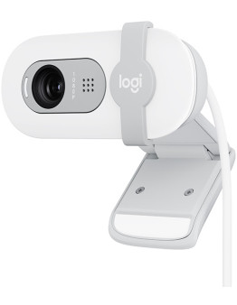 Logitech Brio 100 bela žična spletna kamera