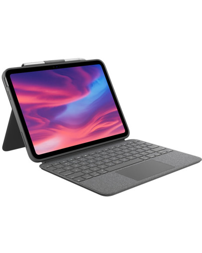 Logitech Combo Touch siv ovitek s tipkovnico za iPad 10-te generacije s slovenskimi tipkami