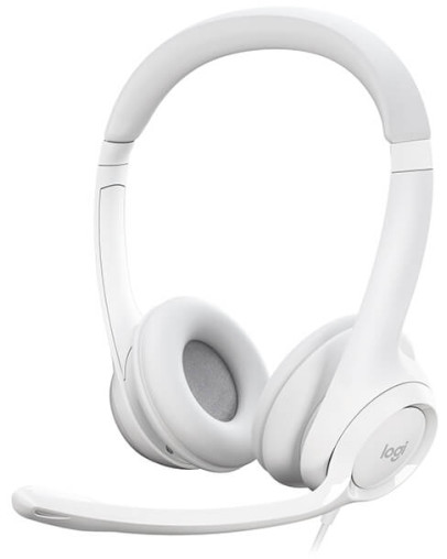 Logitech H390 bele žične slušalke