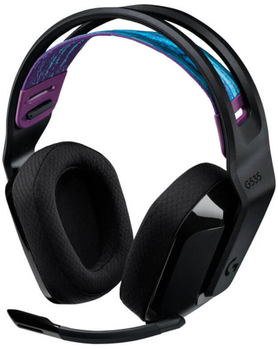 Logitech G535 LIGHTSPEED črne brezžične igralne slušalke