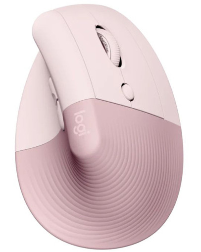 Logitech Lift roza brezžična ergonomska vertikalna miška