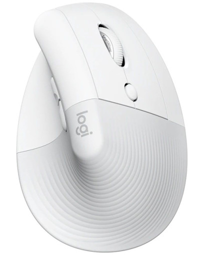 Logitech Lift bela brezžična ergonomska vertikalna miška