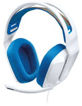 Logitech G335 bele žične igralne slušalke