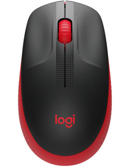 Logitech M190 rdeča brezžična miška