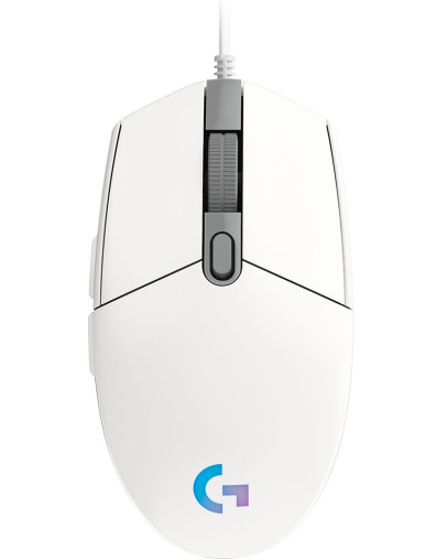 Logitech G102 LIGHTSYNC bela žična igralna miška